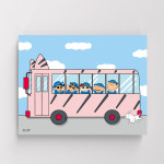 짱구는 못말려 떡잎마을 유치원 스쿨버스 그림그리기 캔버스 40x50cm : 하비스스퀘어