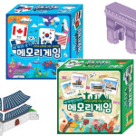 메모리게임 세계랜드마크+세계의 국기 2종 세트 : 베스트키즈