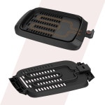 전기그릴 유리뚜껑 대형 분리형 그릴팬 구이요리 M형열선 DW-G6501 : DG물산