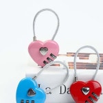 하트자물쇠 커플락 열쇠 사랑 번호 데이트 연인 기념일 선물 튼튼한 잠금 러브 : 이웃집초이스