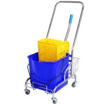 짤순이기계 대걸레 걸레 업소용 노란색 25L 마대 밀대 마포걸레 : 글로벌싱지