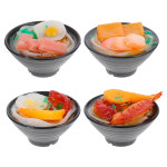 유럽 동남아 미국 해외 여행 명소 기념품 냉장고 자석 마그넷 굿즈 라멘 홈 크리에이티브 국수 장식용 스티커 4 개 : 긴자하루상회