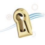 Gedotec 도어록 플레이트 부착용 게도텍 키 부시 황동 앤티크 H7415 M4 : 은일삼트린카