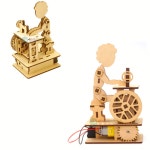 오토마타만들기 MDF조립 캠과링크의원리학습 재봉틀 : 지주스몰