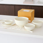 혼밥 1인식기세트 도자기 홈세트 신혼그릇세트 깔끔한 한식그릇 수입접시 선물 : 에시카창고