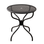 파라솔 스틸 테이블 소형 650 철제 탁자 메쉬 베이지 딥그린 블랙 인테리어 : 공간의감각