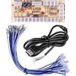 AUKUYEE Quimat 제로 지연 아케이드 USB 인코더 PC를 조이스틱에 연결하여 Mame Jamma 및 기타 PC 격투 게임 QR05를 지원합니다 : 레릭10