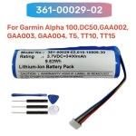 361-00029-02 배터리 및 도구 Garmin DC50 Alpha100 Garmin T5 TT10 TT15 GAA002 3.7V 3400mAh 010-10806-30 배터리 : 월드몰클래스