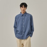 아날로그무드 플래드 체크 셔츠 (블루) - 멀티 340515 : 더송송이