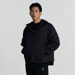 스테레오 립 나일론 하프 집업 (Black) : 에이치덱스