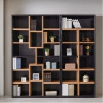 세련된 거실오픈형 책장가구 키높은 진열장 선반가구 서재책꽂이 H6262 : 구스상회