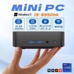 데스크탑 2025 휴대용 미니 PC 윈도우 11 인텔 코어 i9 8950HK 컴퓨터 듀얼 와이파이 6 BT5.2 4K HD 게이밍 신제품 : 백억부자할미