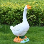오리 거위 조형물 공원 가드닝 농장 마당 인테리어 조각 A타입 오리 35x19x40cm : 파인비타1177