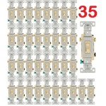 35 Pack - Eaton 3-Way Toggle Light Switch Ivory 15A 120V 1303-7V-SP-L1 LED 직수입 : 디지털스마트마켓