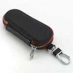 B 블랙 지퍼형 차량 인조 가죽 차키 케이스 자동차 스마트키 케이스 : 감성존중