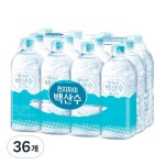 농심 백산수 무라벨 워터 생수 1L 36개 493533 : DamaeStandard