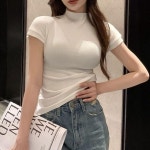 협력업체01 여성 티셔츠 슬림핏 캡소매 글램 반폴라 민소매 반목 : 바베 호디에