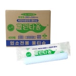 유한그린텍 슈퍼 크린타올 400매 (한박스) 두루마리형 업소용 대용량 일회용 물티슈 키친타올 : 콩콩다모아