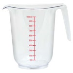 계량컵 1000ml 플라스틱계량컵 눈금컵 핸들비커 : 또바기잡화점