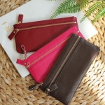 지퍼형 소가죽장지갑 카드지갑장지갑 심플 F8018 : 온엔에스