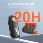 고음질 강의용 무선 노래방 마이크 Hohem MIC-01 iPhone Android 스마트 폰 PC 컴퓨터 USB-C 장치 용 라 발리에 옷깃 Youtube... 