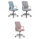 감성 파스텔 메쉬 의자 홈오피스 인테리어 3colors : -편안