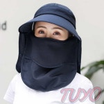 투요 무장 썬캡 네이비 산책모자 썬캡모자 : 요와요