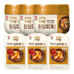 다담 된장찌개양념 530g x3 + 순두부찌개양념 140g x3 : 옐로오우마켓