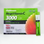 비타블로썸 메가비타민 C3000 크리스탈 120포 4개월분 고함량 비타민C : 더블유팜