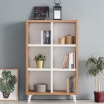 원룸 거실 서재 6칸 3단 수납 진열장 책장 840 모던 고급 인테리어 가구 깔끔한 : 퍼니셀컴퍼니