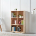 거실 고급 나뭇결 삼나무 원목 3단 오픈 소품 진열장 책장 서재 세련된 실속 : 퍼니셀컴퍼니