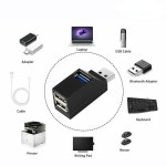 3 포트 고속 허브 USB 3.0 허브 어댑터 익스텐더 분배기 상자 PC 노트북 MacBook 전화 HD 데이터 전송 USB 분배기 : 원스탑마켓스