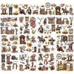 시트 서부 카우보이 공예용 전사에 문지름 테마 전사 스티커에 부츠 키트 만들기 1. BTG08-09006 : 쇼핑나에게7호점