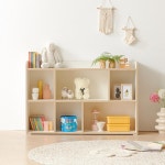 베이직 디자인 아이방 오픈형 다용도 수납장 2단 책장 1200 서재 가구 세련된 : 퍼니셀컴퍼니