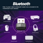 USB Bluetooth 5.4 5.3 Dongle Adapter for PC Speaker Wireless Mouse Keyboard Music Audio Receiver Tra : 원스탑마켓스