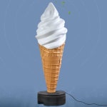 아이스크림간판 소품 조형물 무인매장 모형 입간판 1.5m : 에어위드