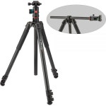 90° 측면 기둥과 BE-117 듀얼 액션 볼 헤드가 있는 오벤 ALF-6193L 스카이실 시리즈 3섹션 알루미늄 삼각대 : 켄보