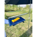 낚시파라솔 커튼 쉘터 아웃도어 시선차단 빅사이즈 2.4m 남색 반원천/플라스틱 1.8m : 똑똑판다