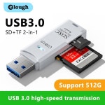 Elough 마이크로 SD 카드 리더 USB 어댑터 고속 카드 리더 PC 노트북 액세서리용 TF 메모리 카드 2 in 1 USB3.0 : 스마트셀렉샵스