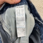 게스 은장 캐주얼 빅사이즈 스판 데님 청바지 36인치 D00239 : 빈티지사쿠