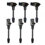 MAS 1995-1999 닛산 맥시마 인피니티 I30 3.0 V6 C1001 C1002 UF138 UF263 2244831U16용 점화 코일 팩 전면 후면 교체 세트 : 후니46