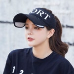 테니스 여자 골프모자 블랙 썬캡 스포츠 여름 썸머 햇빛가리개 모자 선캡 운동 액티비티 SG-3DG19-5330 : 코너플래그샵