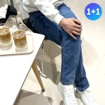 노블코리안 Q SH 포인트 청바지 11 남성팬츠 스판 캐주얼 일자핏 여름 바지 중청(501번)그레이청(503번) : 보스턴허브 스토어