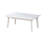 우드 소형 좌식테이블 700 화이트 낮은 티테이블 모던 : 새로홈가구