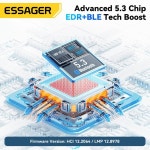Essager 블루투스 어댑터 USB 블루투스 5.3 PC 동글 어댑터 무선 마우스 키보드 음악 오디오 리시버 USB 송신기 : 글로벌픽업스