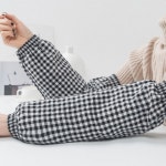 사무실 작업용 체크 팔토시 41cm 면소재 남녀공용 통기성 우수 : 우주달력