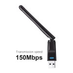 무선랜카드 안드로이드 네트워크 카드 MT7601 칩셋 150Mbps USB 와이파이 어댑터 B G N LAN 이더넷 동글 PC 데스크탑 노트북용 : 백억부자할미
