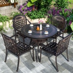 야외용테이블 4인용 주물 포차 옥상 펜션 고급 인용 엔틱 주조 마당 : 글로벌싱지