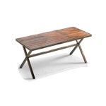 튼튼한 철제 프레임 엔틱월넛 색상 원목 식탁 어린이 회전 다우닝 유아 용 : YASONG