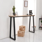 철제 우드 폭좁은 긴테이블 1200 작은탁자 선반테이블 : 새로홈가구